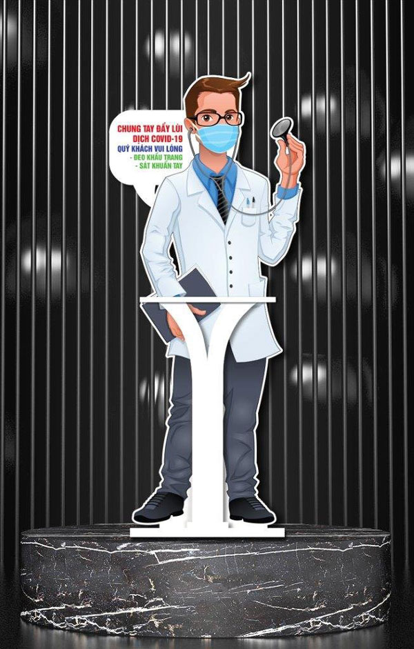 Standee Chống Dịch Anh Bác Sĩ 2