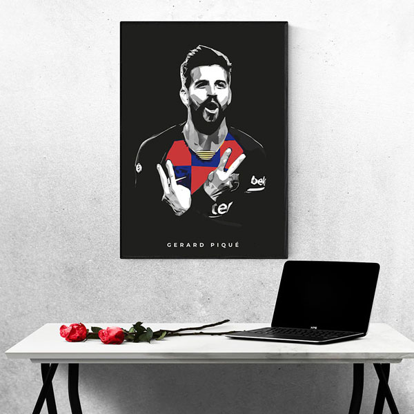Tranh Treo Tường Cầu Thủ Bóng Đá Gerard Piqué