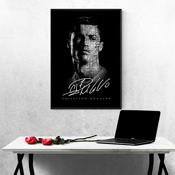 Tranh Treo Tường Cầu Thủ Bóng Đá Cristiano Ronaldo Mẫu 14