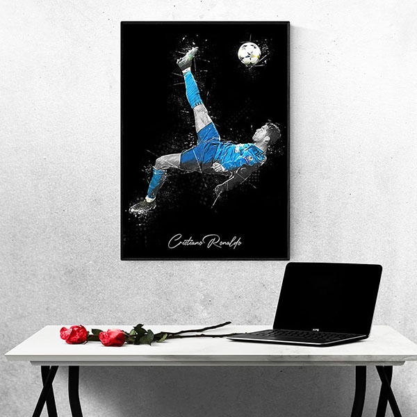 Tranh Treo Tường Cầu Thủ Bóng Đá Cristiano Ronaldo Mẫu 23
