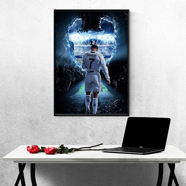 Tranh Treo Tường Cầu Thủ Bóng Đá Cristiano Ronaldo Mẫu 9
