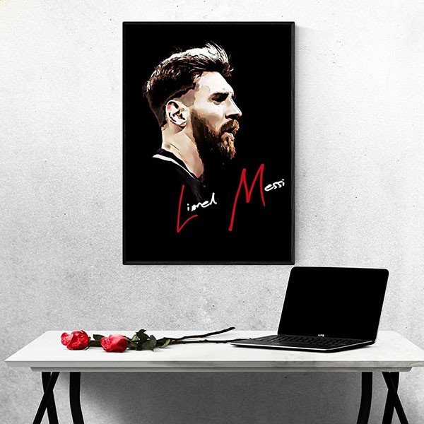 Tranh Treo Tường Cầu Thủ Bóng Đá Lionel Messi Mẫu 8