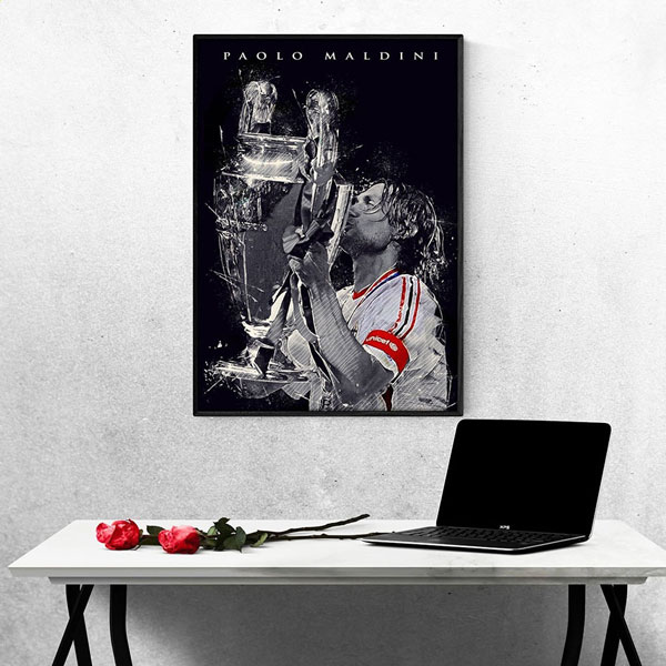 Tranh Treo Tường Cầu Thủ Bóng Đá Paolo Maldini