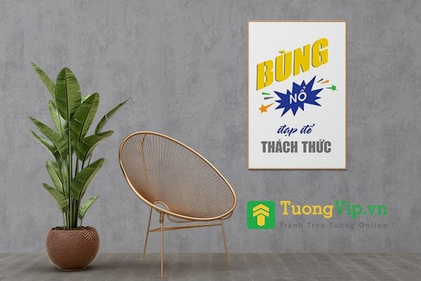 tranh treo tường bùng nổ đạp đổ thách thức