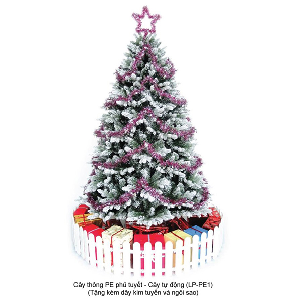 Cây Thông Noel PE Phủ Tuyết 