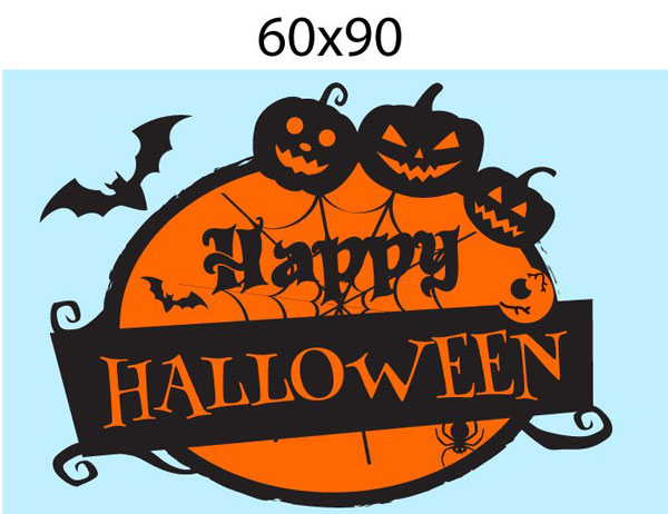 Kích Thước Đóng Gói Combo Decal Trang trí Halloween Rùng rợn 1