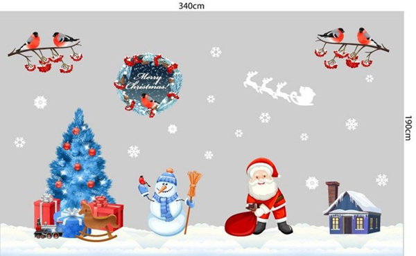 Combo Decal Trang Trí Noel Giáng Sinh Yên Bình