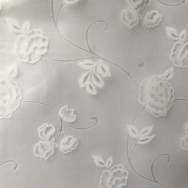 Decal Cuộn Kính Mờ Hoa Hồng Trắng