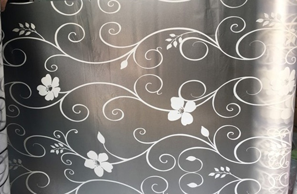 Decal Cuộn Kính Mờ Hoa Mai