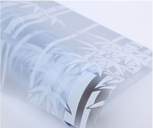 Decal Cuộn Kính Mờ Họa Tiết Lá Trúc