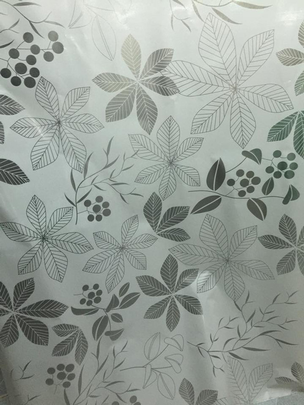 Decal Cuộn Kính Mờ Lá Trắng 2