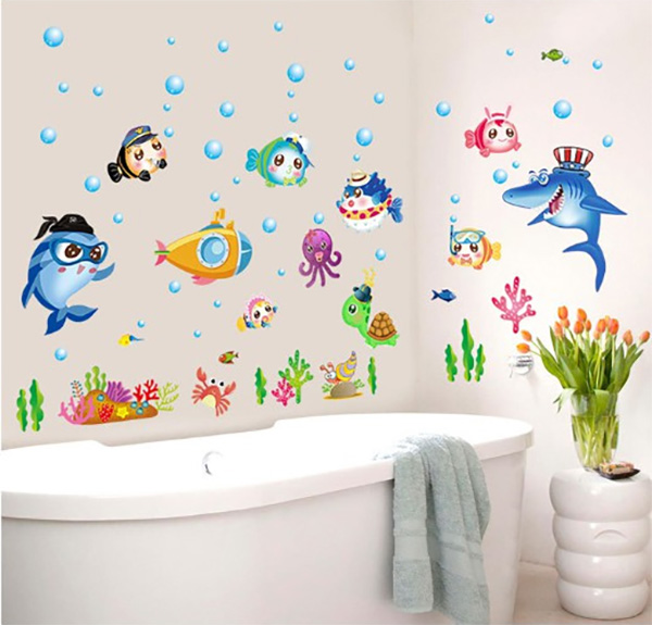 Decal Trang Trí Đại Dương Xanh