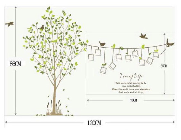 Decal Dán Tường Cây Photo 1