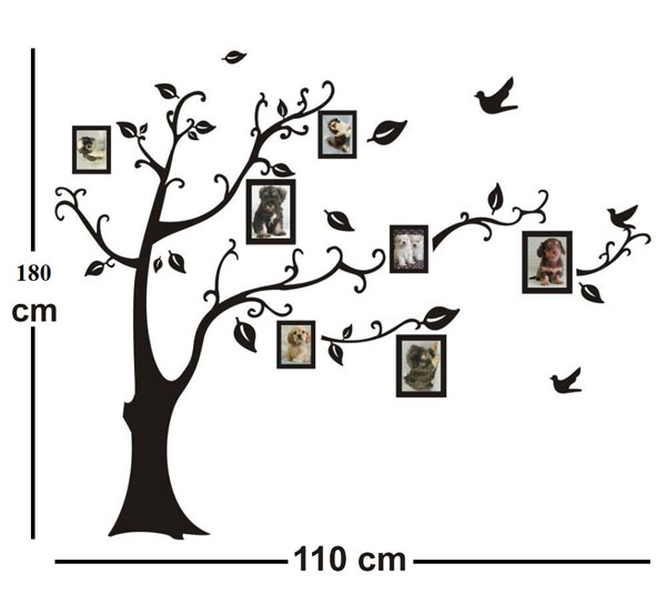 Decal Dán Tường Cây Photo 3 Size To