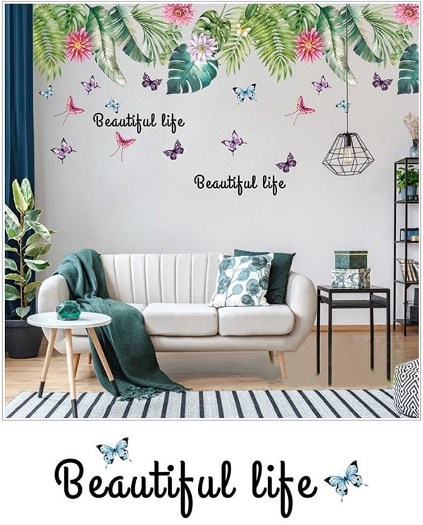 decal dán tường beautiful life