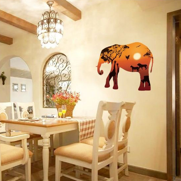  Decal Dán Tường Voi 3D Mẫu 2