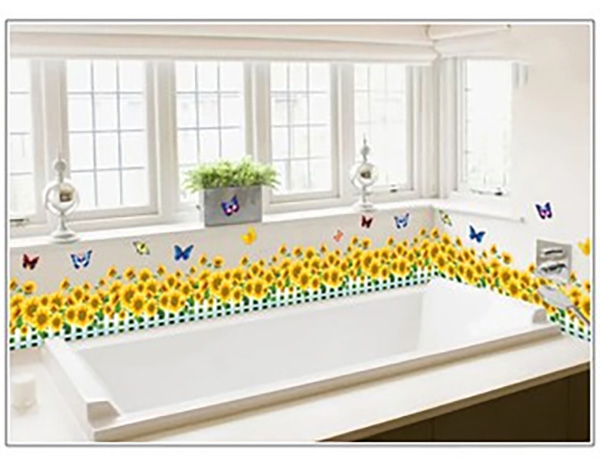 Decal Hàng Rào Hoa Hướng Dương