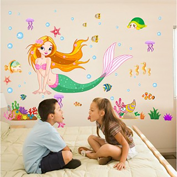 Decal Trang Trí Nàng Tiên Cá