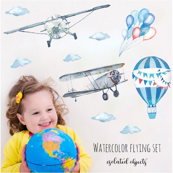 Decal Trang Trí Bầu Trời WaterColor