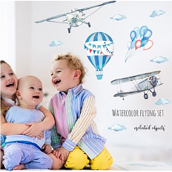 Decal Trang Trí Bầu Trời WaterColor