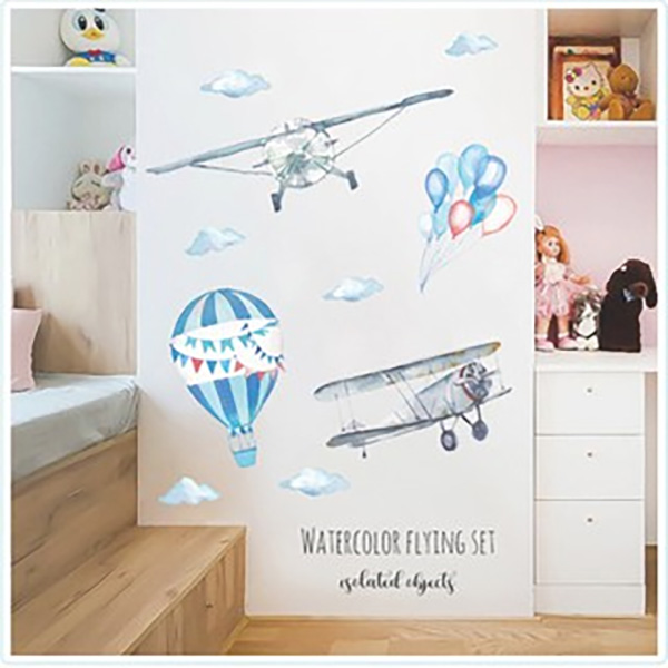 Decal Trang Trí Bầu Trời WaterColor