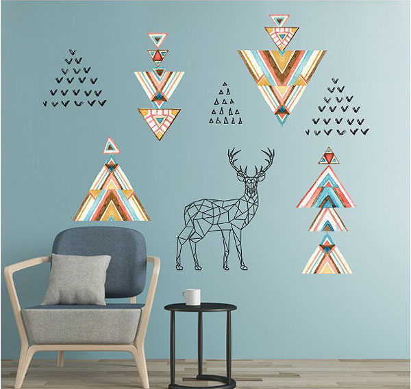 Decal Trang Trí Biểu Tượng Nai Bắc Âu