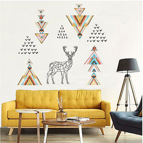 Decal Trang Trí Biểu Tượng Nai Bắc Âu