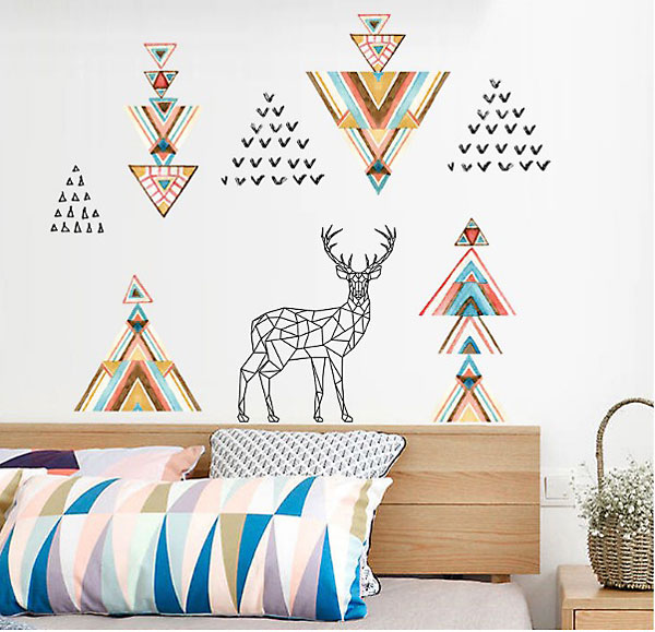 Decal Trang Trí Biểu Tượng Nai Bắc Âu