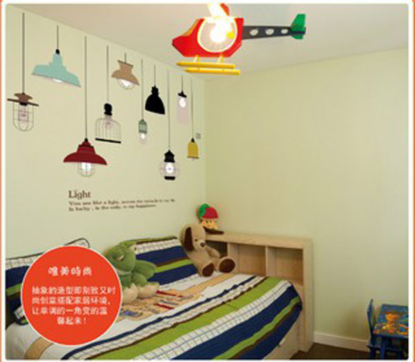 Decal Trang Trí Bóng Đèn Cổ