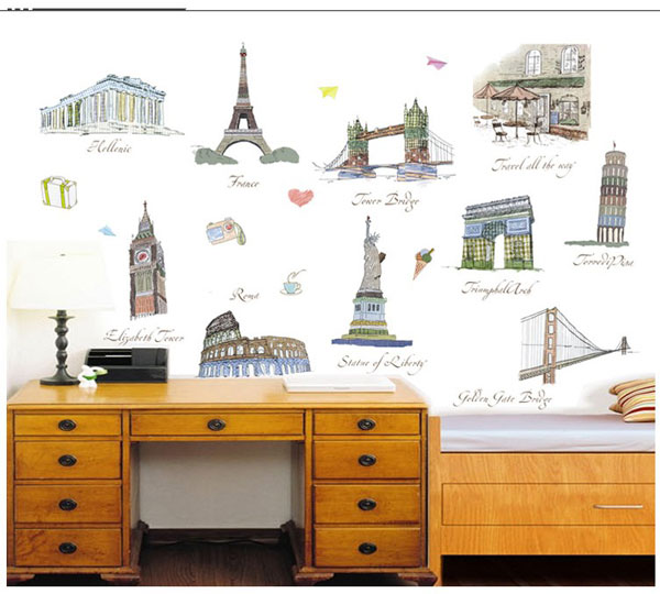 Decal Trang Trí Các Kì Quan Thế Giới