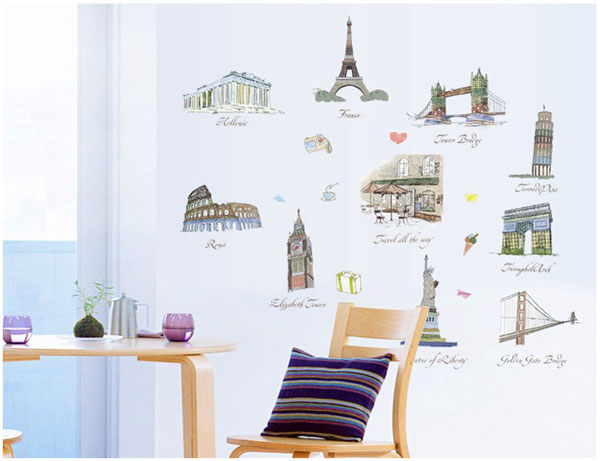 Decal Trang Trí Các Kì Quan Thế Giới