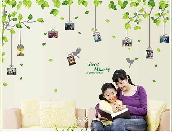 Decal Trang Trí Cây Khung Ảnh Treo