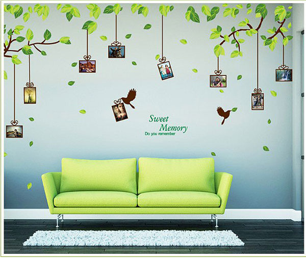 Decal Trang Trí Cây Khung Ảnh Treo