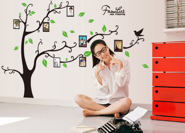 Decal Trang Trí Cây Photo Families Are Forever