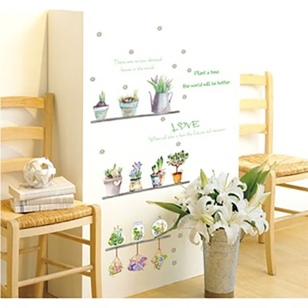  Decal Trang Trí Chậu Cây kiểng