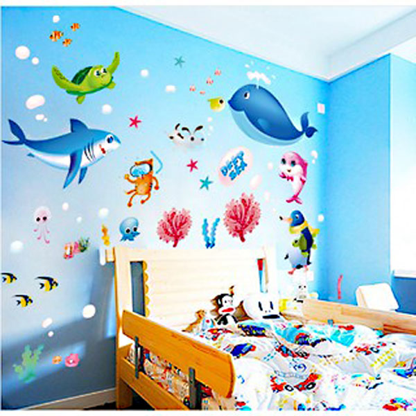 Decal Trang Trí Đại Dương Xanh 2