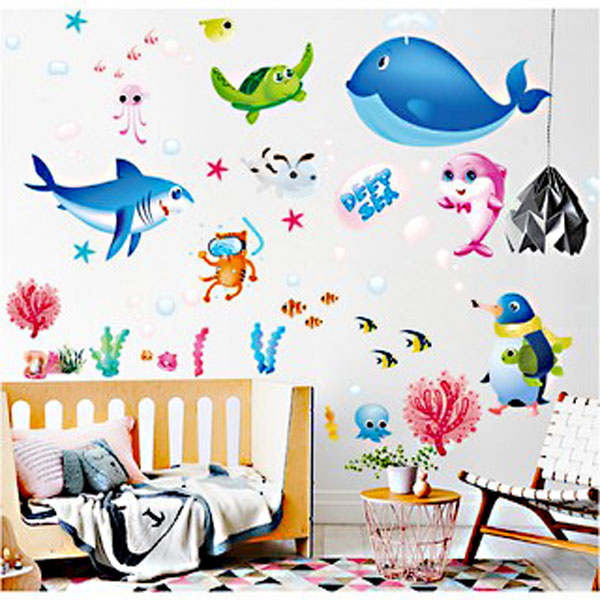 Decal Trang Trí Đại Dương Xanh 2