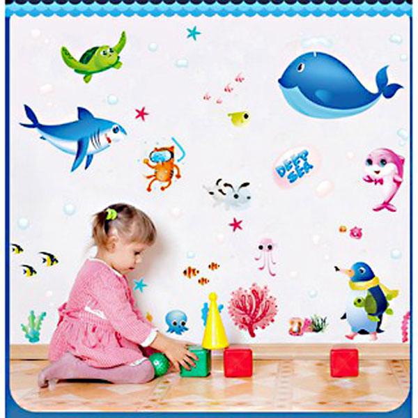 Decal Trang Trí Đại Dương Xanh 2