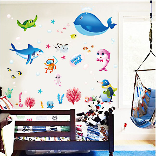 Decal Trang Trí Đại Dương Xanh 2