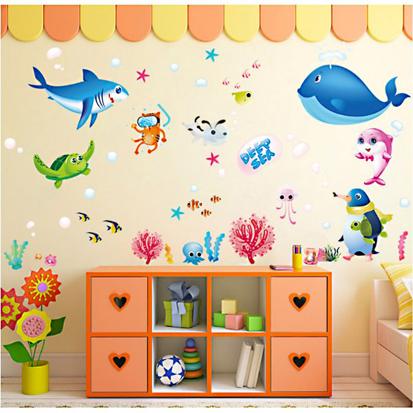 Decal Trang Trí Đại Dương Xanh 2
