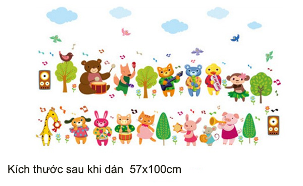 Decal Trang Trí Dàn Hợp Ca Đáng Yêu