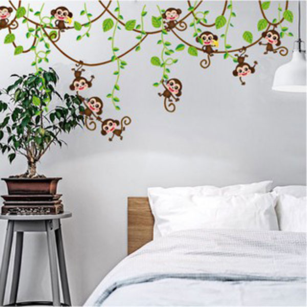 Decal Trang Trí Dây Leo Monkey