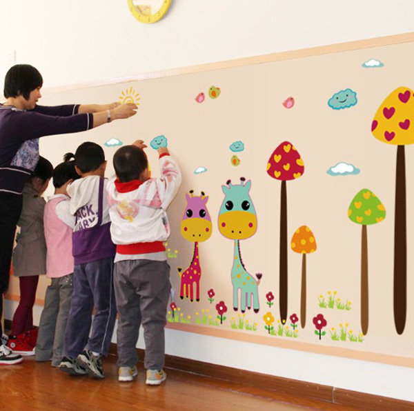 Decal Trang Trí Đôi Hươu Xinh Xắn