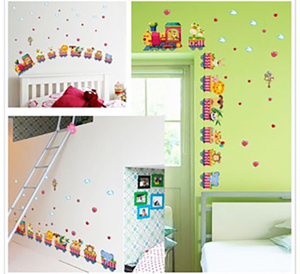 Decal Trang Trí Đường Ray Xe Lửa Thú