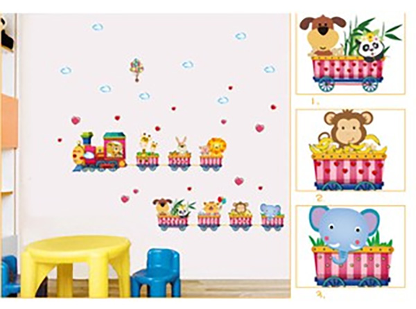 Decal Trang Trí Đường Ray Xe Lửa Thú