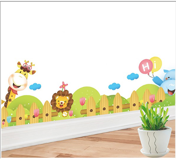 Decal Trang Trí Hàng Rào Sư Tử