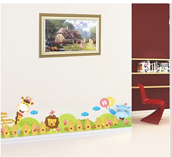 Decal Trang Trí Hàng Rào Sư Tử 