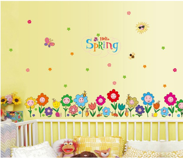 Decal Trang Trí Hoa Điểm 10