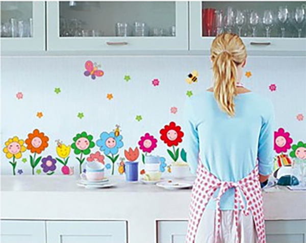 Decal Trang Trí Hoa Điểm 10