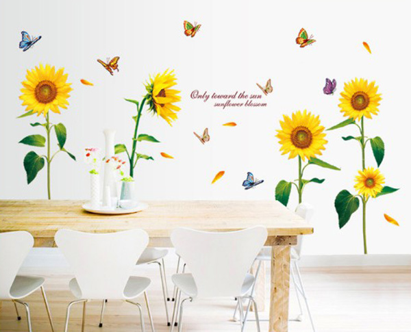 Decal Trang Trí Hoa Hướng Dương